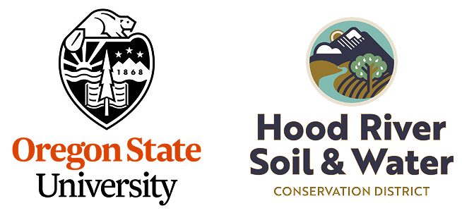 Oregon State University and Hood River Soil & Water logos